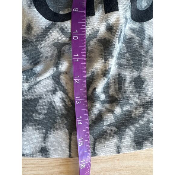 alo Yoga Canvas Tote Bag Tie-Dye Print - Gray White, One Size - Picture 7 of 7